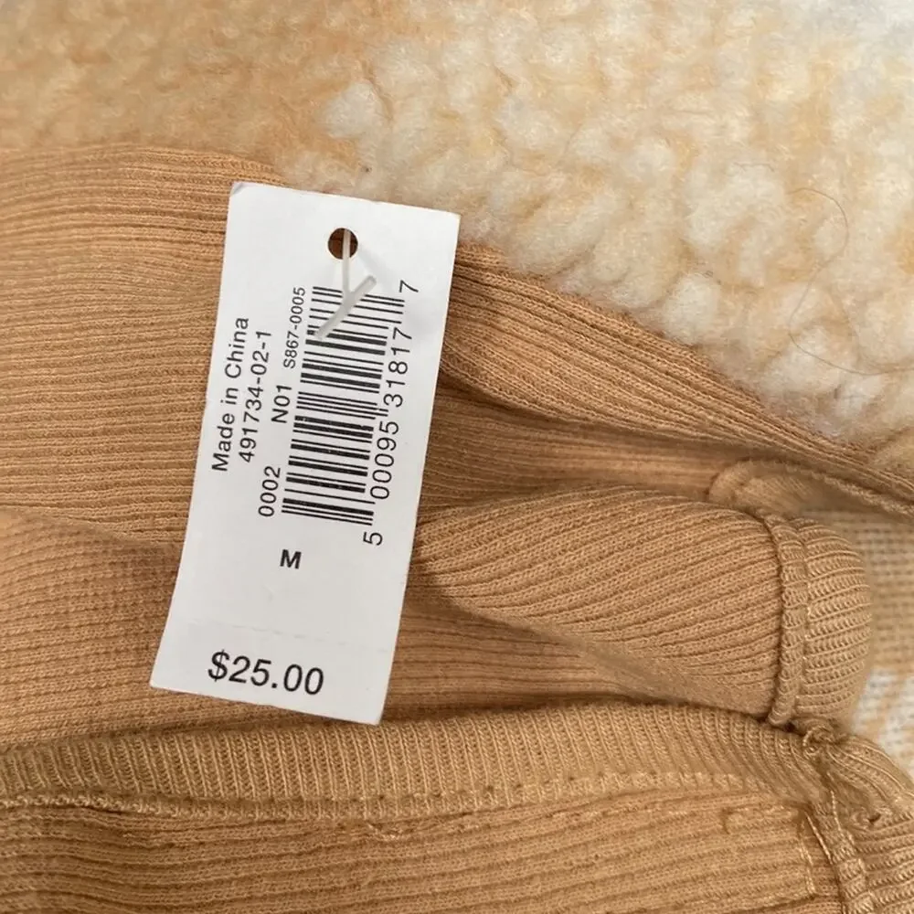 Old Navy Rib-Paneled Gingham Sherpa Jacket